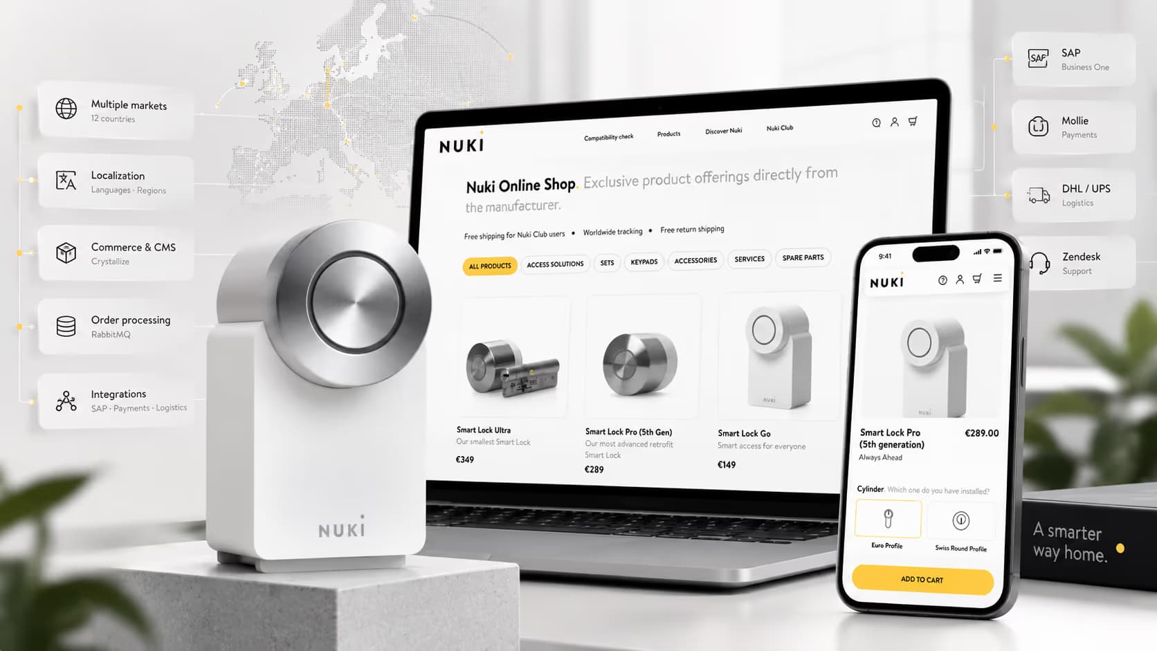 Nuki Ecommerce website home